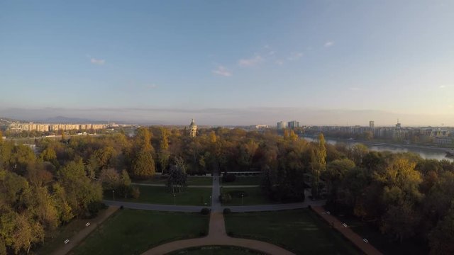 Aerial view of Budapest - Danube