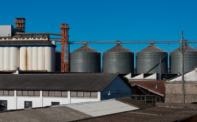 silos in factory