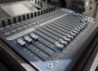 Soundboard mixer detail