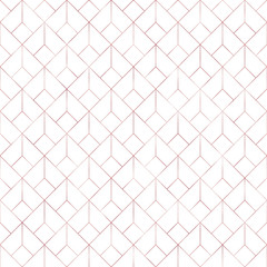 Naklejka premium Art Deco Seamless Pattern - Repeating metallic pattern design with art deco motif