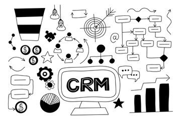 Customer relationship management, concept.