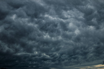 Obraz premium Storm Clouds In Sky Background, Dark Storm Cloud Weather 