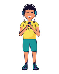 people listening music