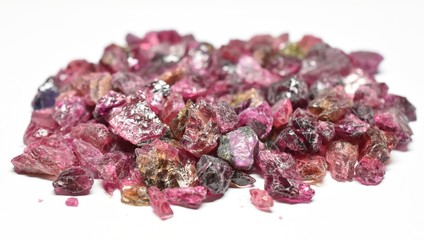 Tourmaline raw gemstones