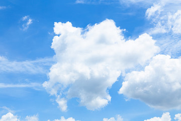 Naklejka na ściany i meble Beautiful blue sky with clouds background.blue sky wallpaper , big clouds. sky clouds