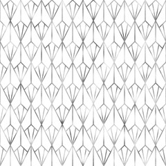 Art Deco Seamless Pattern - Repeating metallic pattern design with art deco motif