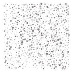 Silver glitter falling stars.