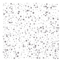 Silver glitter falling stars.