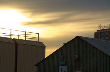 Landscape parking backlight buildings industry