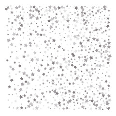 Silver glitter falling stars.