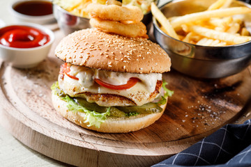sandwich with ham and cheese