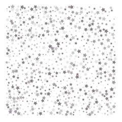 Silver glitter falling stars.