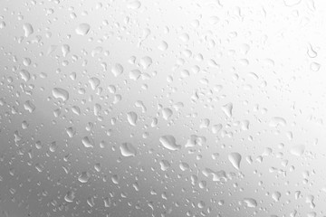 water drops on gray background