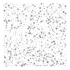 Silver glitter falling stars.