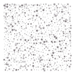 Silver glitter falling stars.