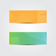 Vector abstract design banner web template