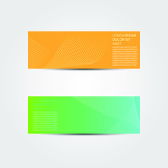 Vector abstract design banner web template