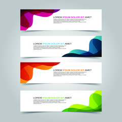 Vector abstract design banner web template