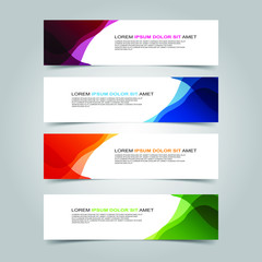 Fototapeta premium Vector abstract design banner web template