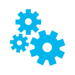 gears wheels engine icon vector ilustration