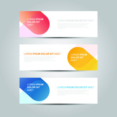 Fototapeta premium Vector abstract design banner web template