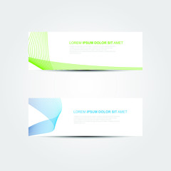 Naklejka premium Vector abstract design banner web template