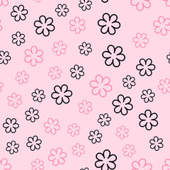 Flower pattern. Seamless vector background