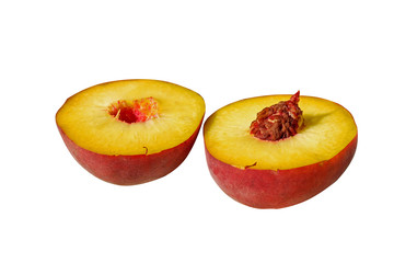 Peach isolated