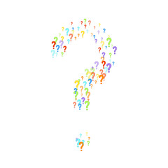 Question marks Quiz doubt survey faq public poll.