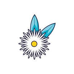 Fototapeta na wymiar Isolated flower ornament design icon vector ilustration