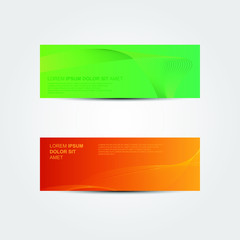 Vector abstract design banner web template