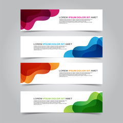 Fototapeta premium Vector abstract design banner web template