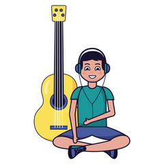 people listening music