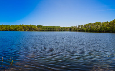 Obraz na płótnie Canvas Beautiful lake of tourism in Virginia America