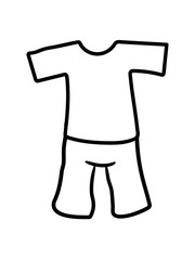 heiß t-shirt oberteil kleidung hose anziehen kurze shorts sommer warm kleidung boxershorts unterhose lustig comic cartoon design cool clipart