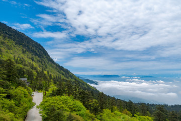 The Natural Scenery of Emei Mountain Leidong Ping in Sichuan Province, China