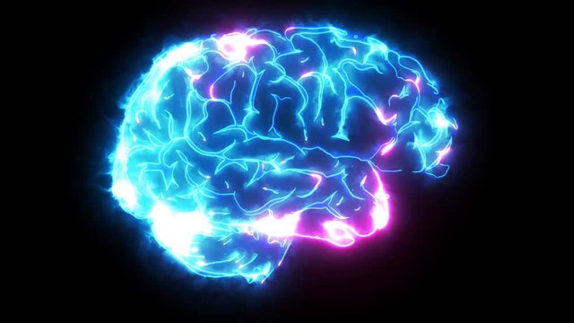 Human Brain Laser Animation Video