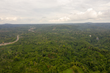 Aerial View of Rain Forest in Boleven Highland, Champasak, Lao PDR