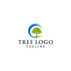 tree logo abstract illustration vector icon download