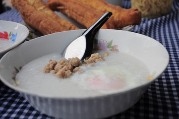 bowl of rice and chopsticks