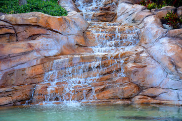 Water Falls in a bautifull View