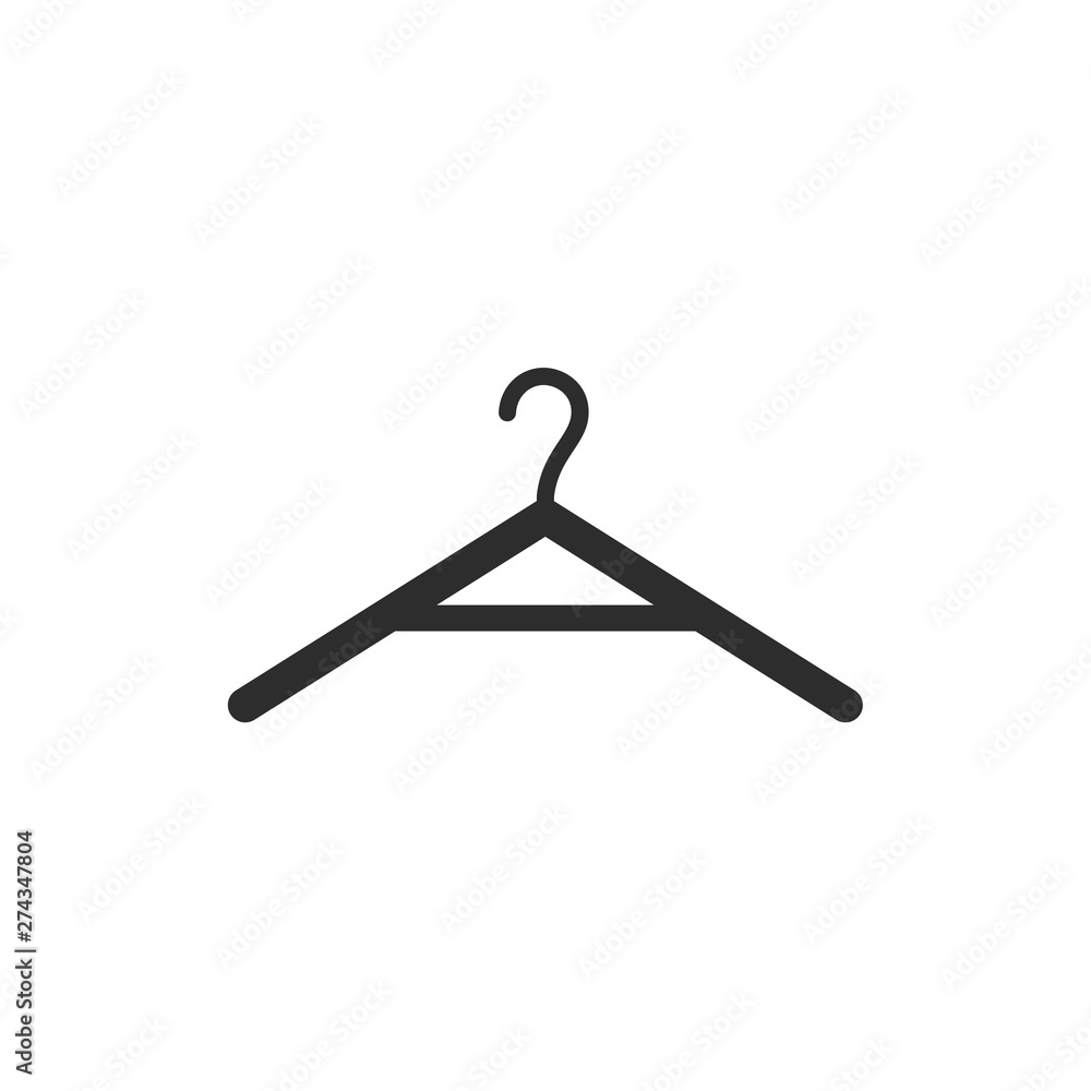 Poster clothes hanger icon template black color editable. clothes hanger symbol flat vector sign isolated o