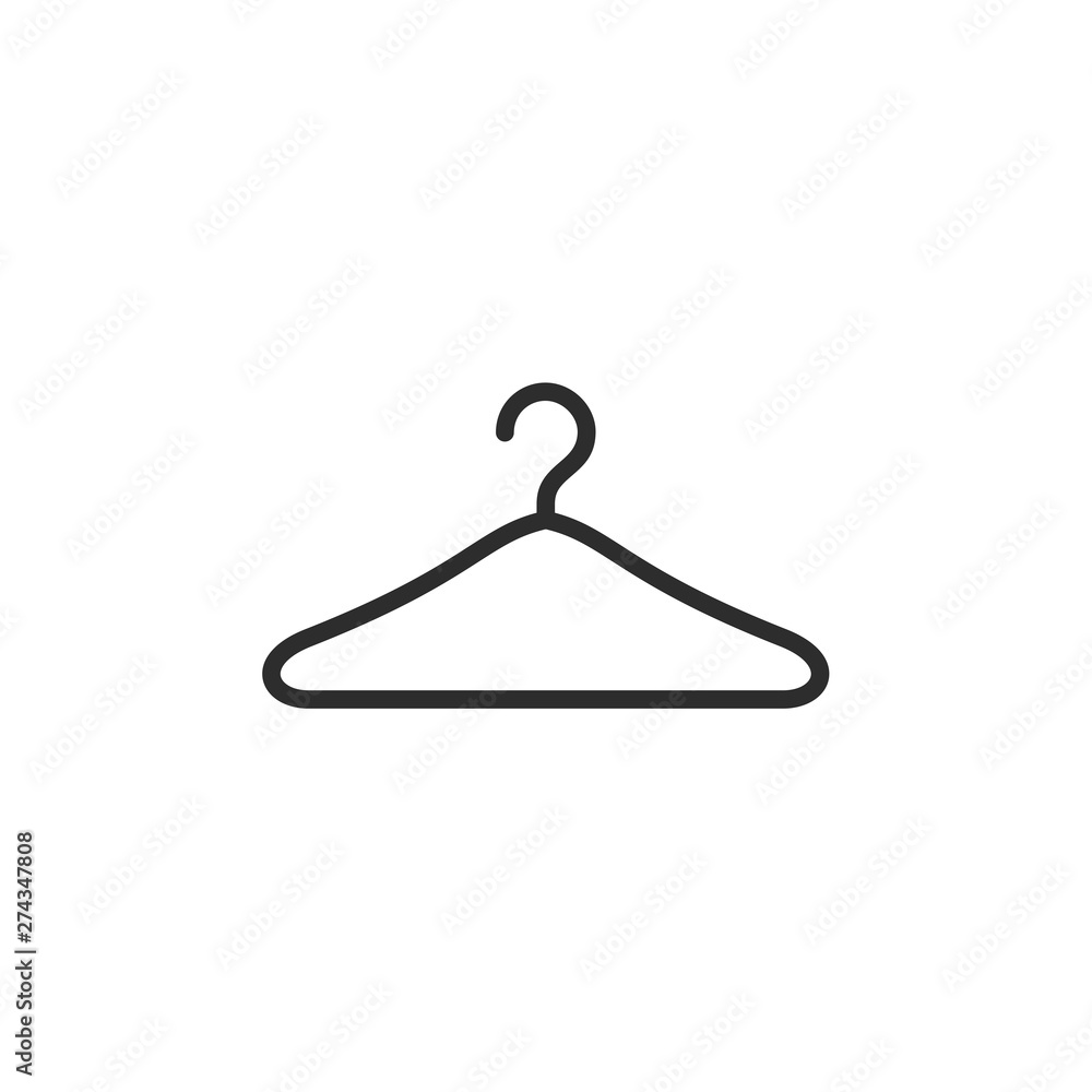 Poster clothes hanger icon template black color editable. clothes hanger symbol flat vector sign isolated o