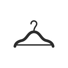 Clothes Hanger icon template black color editable. Clothes Hanger symbol Flat vector sign isolated on white background. Simple logo vector illustration for graphic and web design.