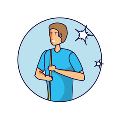 Isolated cleaning bucket with foam design