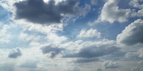 blue sky with clouds