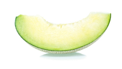 green melon isolated on white