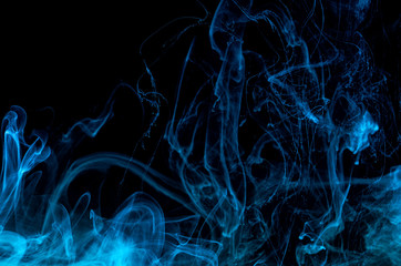 Acrylic colors in water. Ink blot. Abstract background.