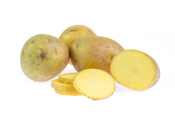 potato isolated on white