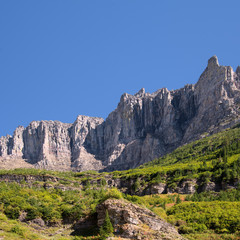 Fototapeta na wymiar Scenic view of Glacier National Park